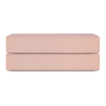 Простыня на резинке из премиального сатина цвета пыльной розы из коллекции essential, 160х200х30 см