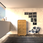 Комод из массива дуба Deo-5