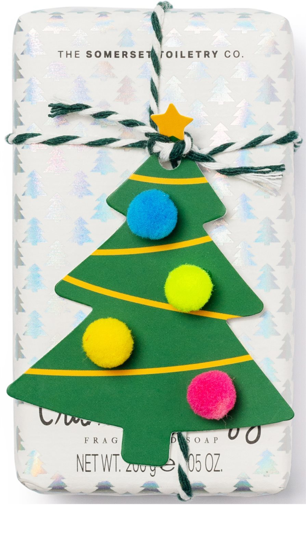 The Somerset Toiletry Co. Xmas Soap Xmas Tree - кусковое мыло /  Cranberry 200  g  / GTIN 639136518983