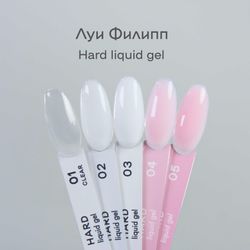 Луи Филипп Hard Liquid Gel 01 - Гель для наращивания и укрепления ногтей прозрачный, 15мл2