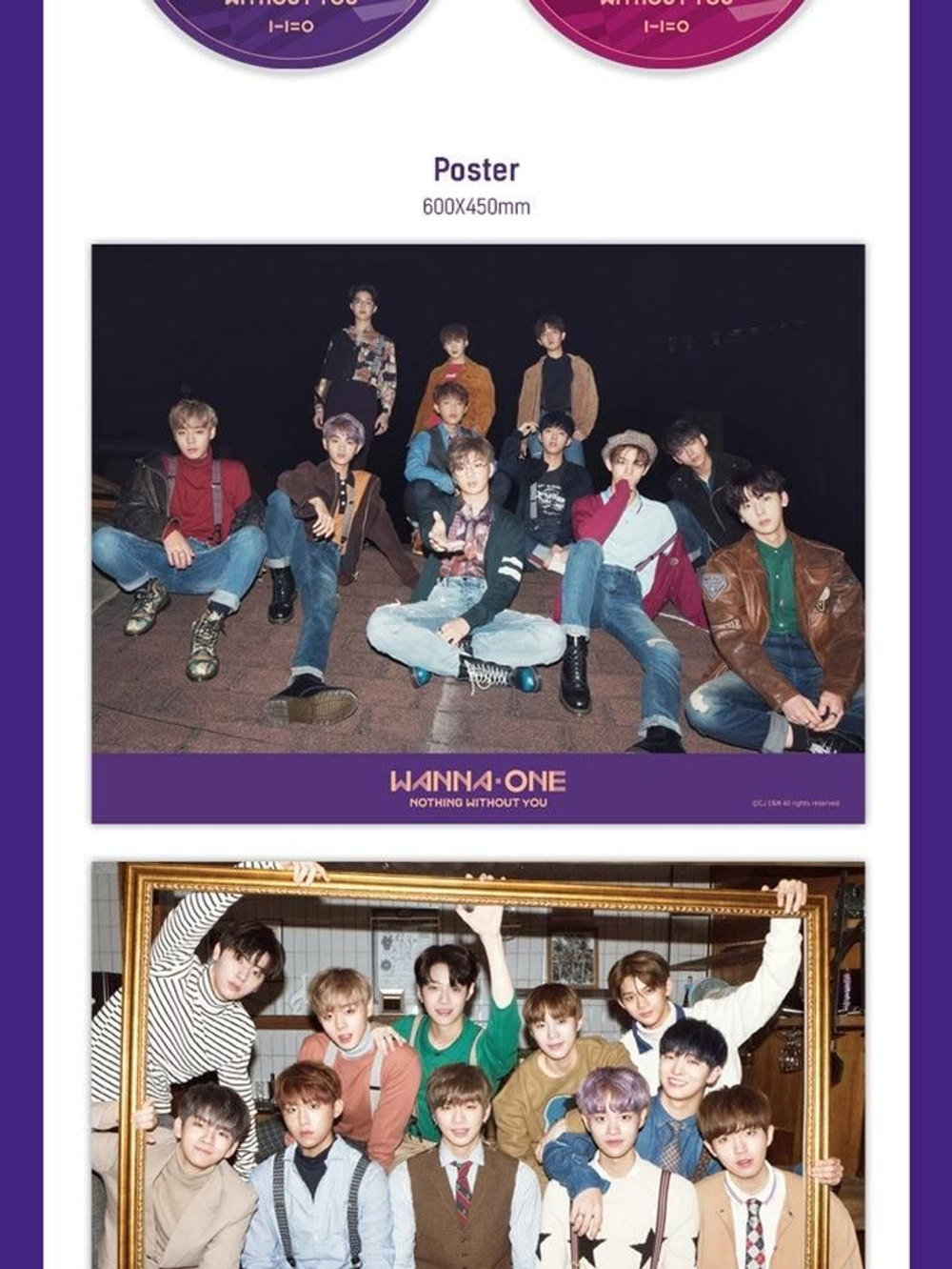 Альбом Wanna One - 1-1 0 Nothing without You 1st Album Repackage 2 Version SET