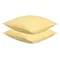 Набор наволочек из стираного перкаля светло-желтого цвета из коллекции essential, 70х70 см