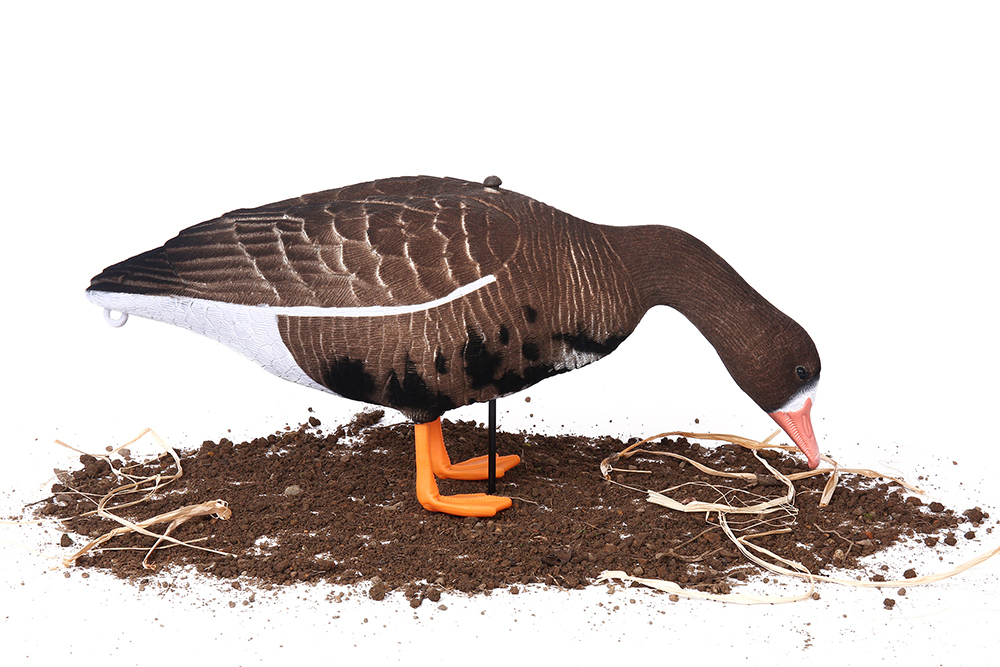 Белолобый гусь Softplast 3D ЖИВОЕ ПЕРО мод. BS-3D-UV