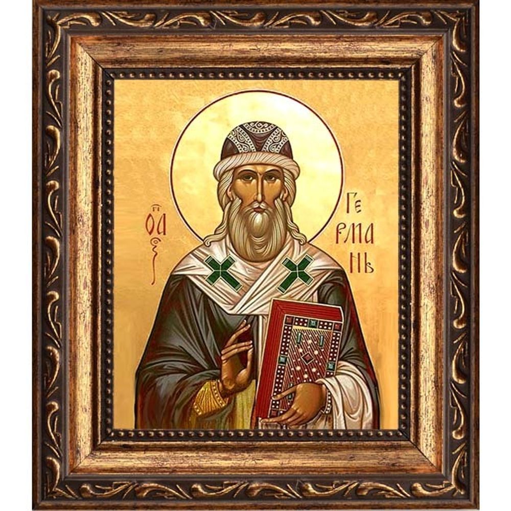 Герман Казанский и Свияжский, архиепископ, святитель. Икона на холсте.