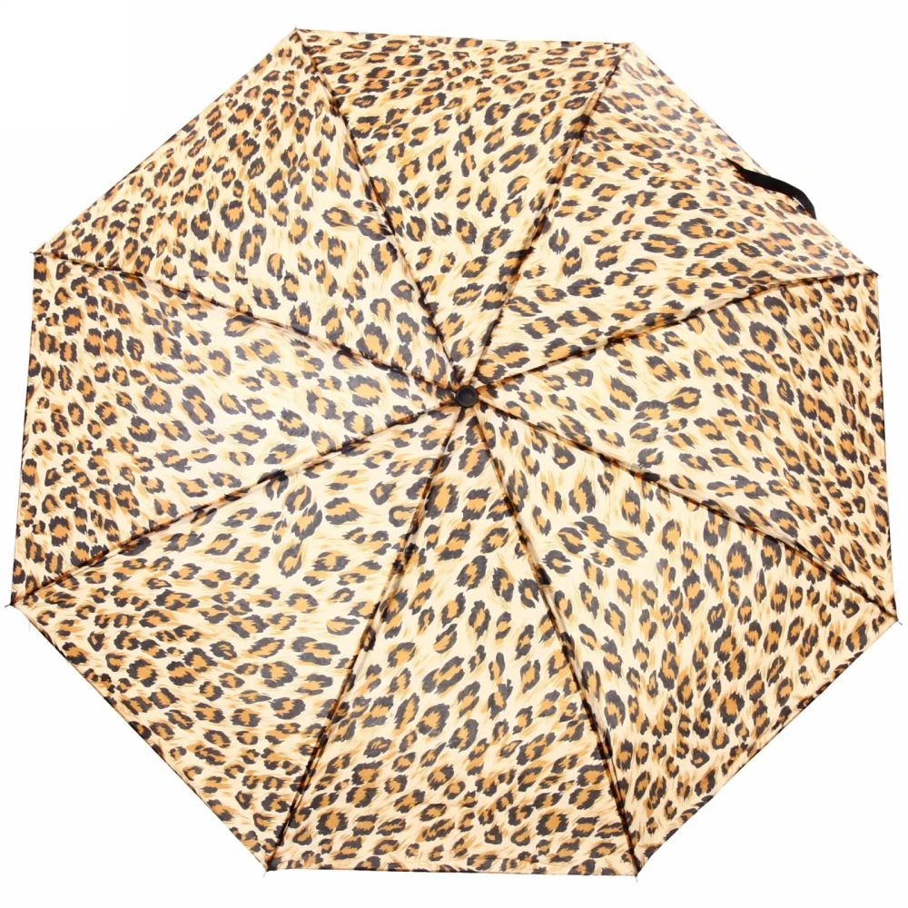 Зонт женский механический «Ultramarine - Леопард», 8 спиц, d-97, длина в слож. виде 23