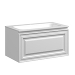 Тумба подвесная Sancos Very, Bianco 790х445х406, под столешницу без отверстия под смеситель, цвет Kreman