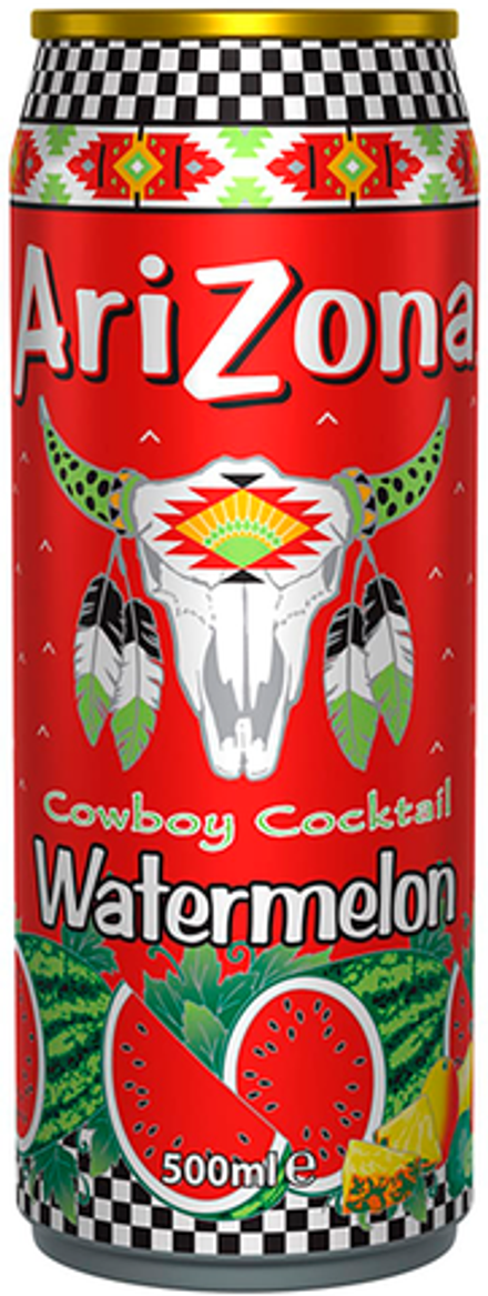 Чай Холодный Зеленый со Вкусом Арбуза Arizona Watermelon 0.5 - банка