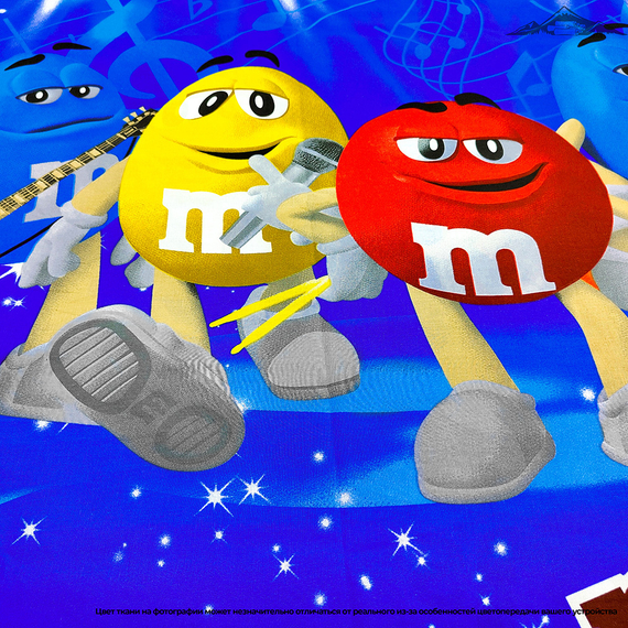 Поплин &quot;Шоколадные музыканты&quot; | ш.220 см | 115 г/м² | хлопок-100%