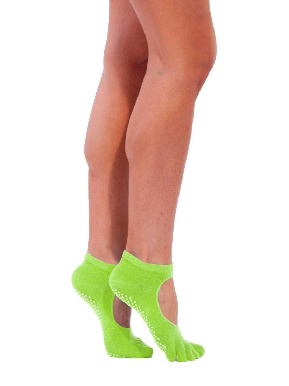 Носочки для йоги с пальчиками и вырезом Bradex