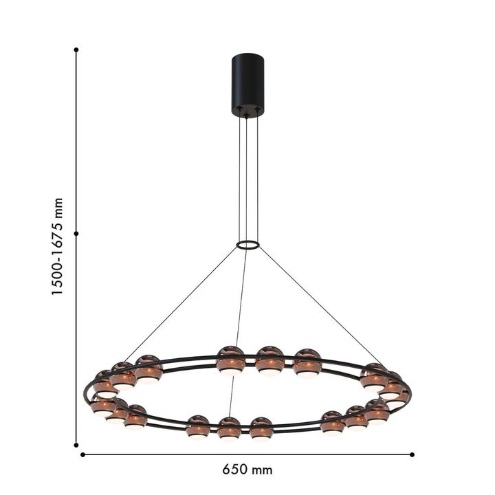 Подвесной светодиодный светильник Favourite Sturm 4561-18P