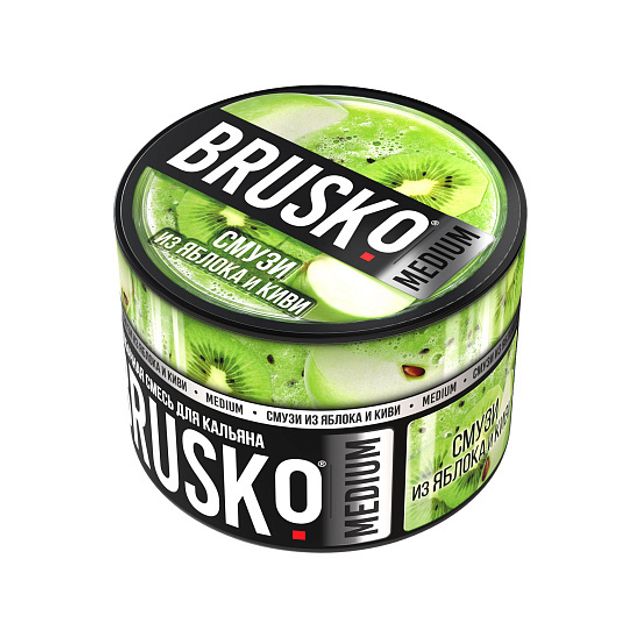 Бестабачная смесь Brusko Medium -  Смузи из Яблока и Киви 50 г