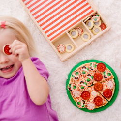 Melissa & Doug - Деревянная PIZZA + 36 аксессуаров Набор для пиццерии 20155221