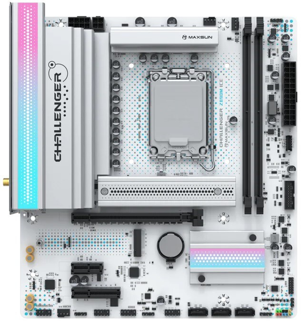 Материнская плата mATX MAXSUN MS-Challenger Z890M WIFI ICE