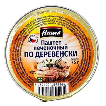 Паштет Hame с печеночный по деревенски 75 гр