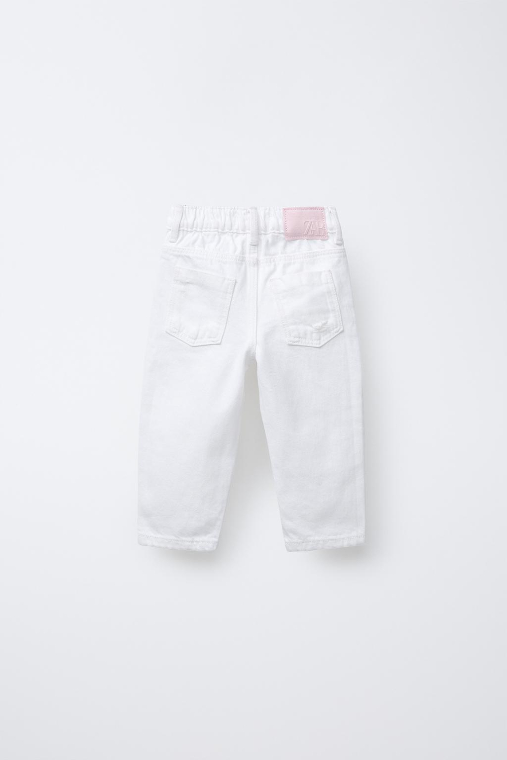Джинсы mom fit с разрезами