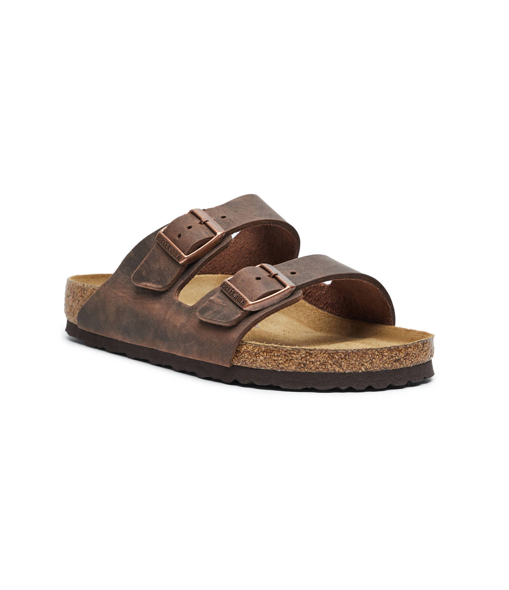 Кожаные шлепанцы arizona Birkenstock - коричневый(452761)