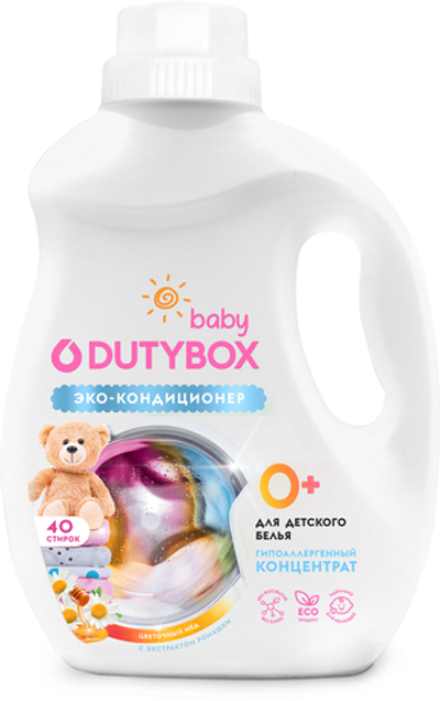 ДЬЮТИБОКС Кондиционер д/белья Концентрат Детский Цветочный мед 1л