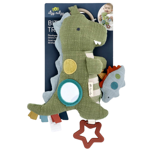 itzy ritzy, Bitzy Traveler™, игрушка для развития чувств, для детей от 0 месяцев, динозавр, 1 шт.