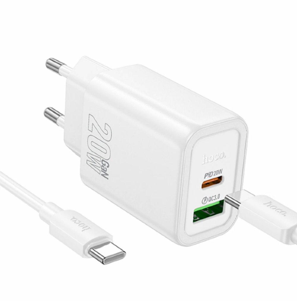 N61 Gentle PD20W+QC3.0 charger set(C to C)(EU)