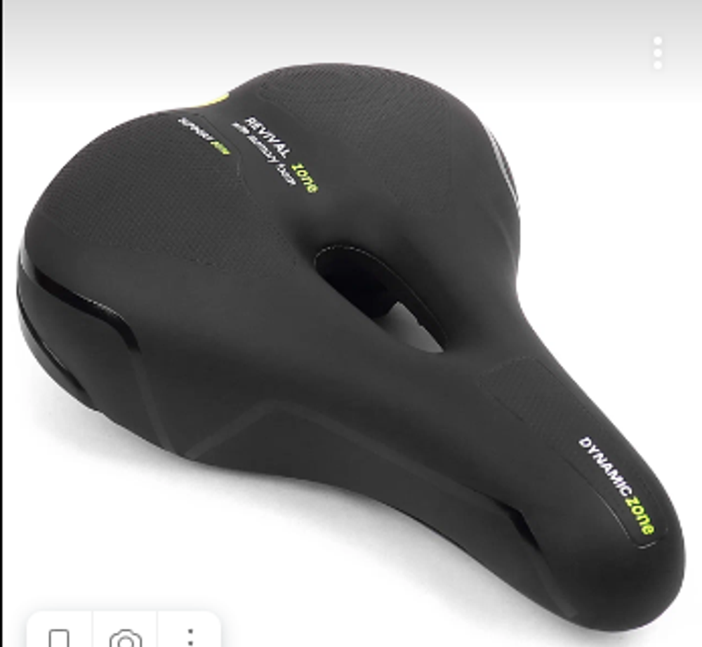 Седло комфортное, эффект памяти, 250*180мм, черное, Vinca Sport VS 132 memory foam