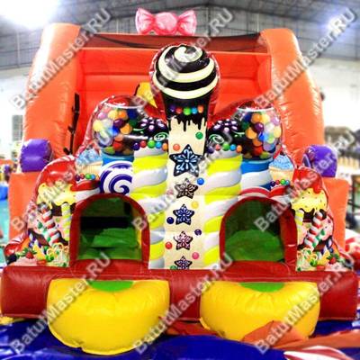 Надувная горка "Сладкий замок 2"