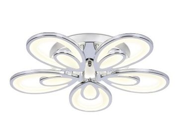 Потолочный светодиодный светильник с пультом FA469/5 CH 110W хром (ПДУ РАДИО 2.4) Acrylic Ambrella