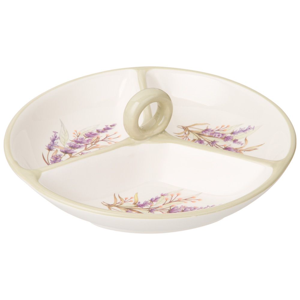 МЕНАЖНИЦА 3 СЕКЦИИ AGNESS "ДУША ПРОВАНСА" 22*22*8 СМ (КОР=16ШТ.)