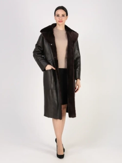 Дубленка зимняя шуба натуральная двухсторонняя оверсайз