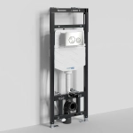 Инсталляция для унитаза WasserKraft Alme 15TLT.010.ME.BN02 кнопка никель