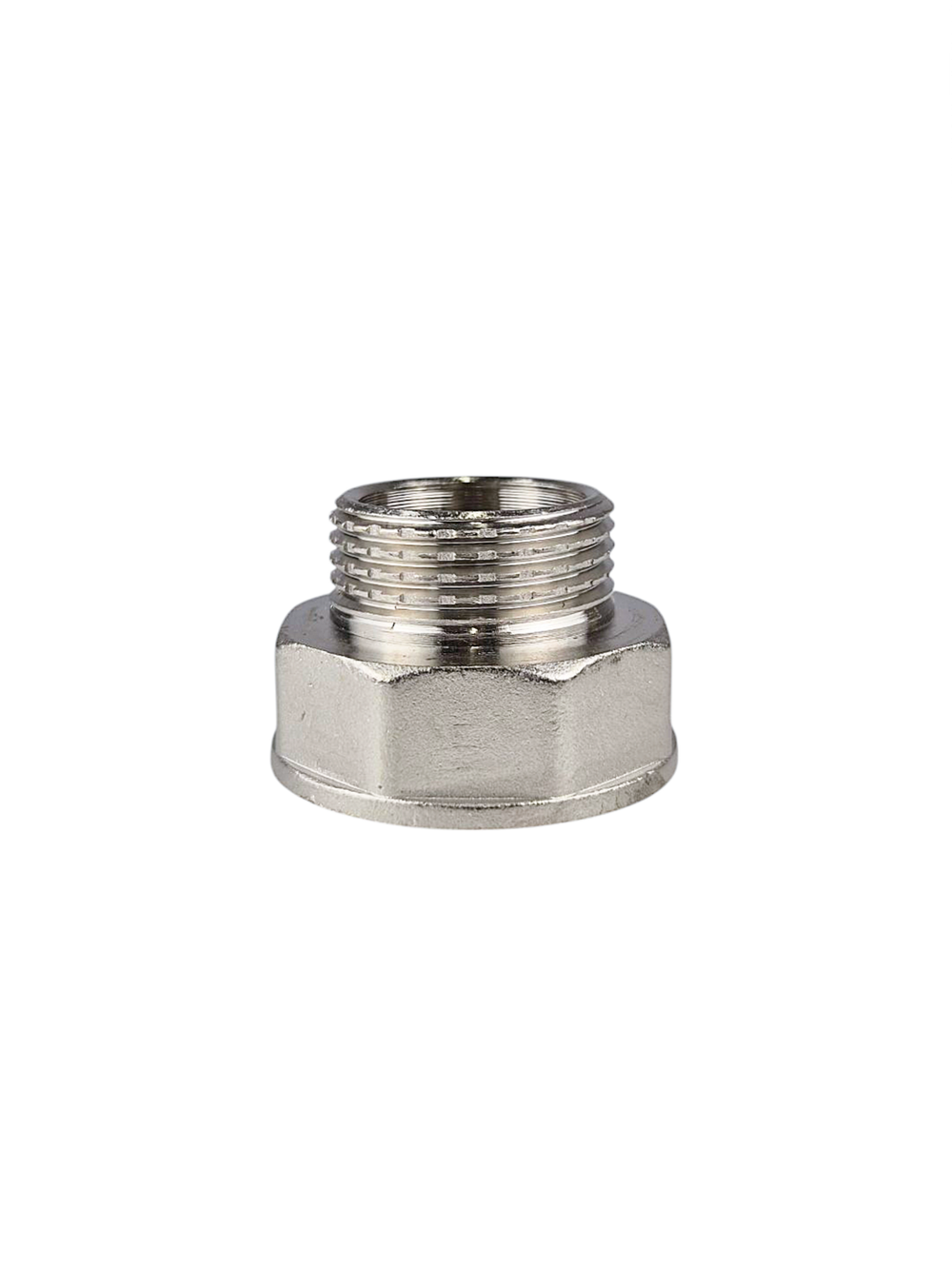 Переходник, латунь, внутренняя/наружная резьба 1 1/4"х1", никель, RTP