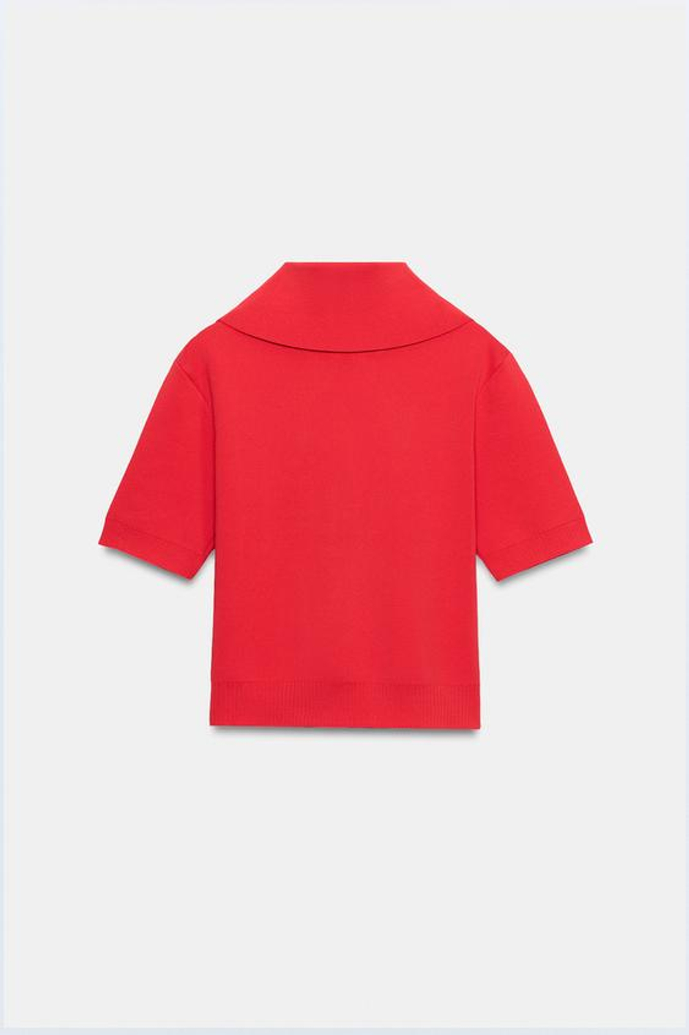 ZARA КАРДИГАН С ЗАСТЕЖКОЙ-МОЛНИЕЙ, КРАСНЫЙ