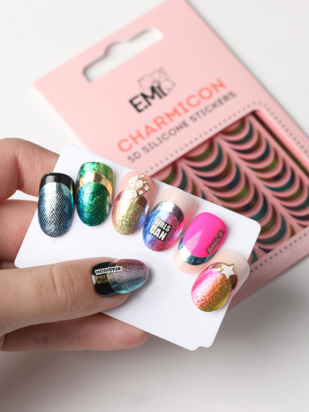 Charmicon 3D Silicone Stickers №101 Лунулы