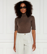 Хлопковый свитер Max Mara Leisure - коричневый(263660986)