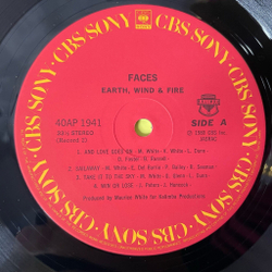 Винтажная виниловая пластинка LP Earth, Wind and Fire Faces (Japan 1980) (No Obi) Sparkle