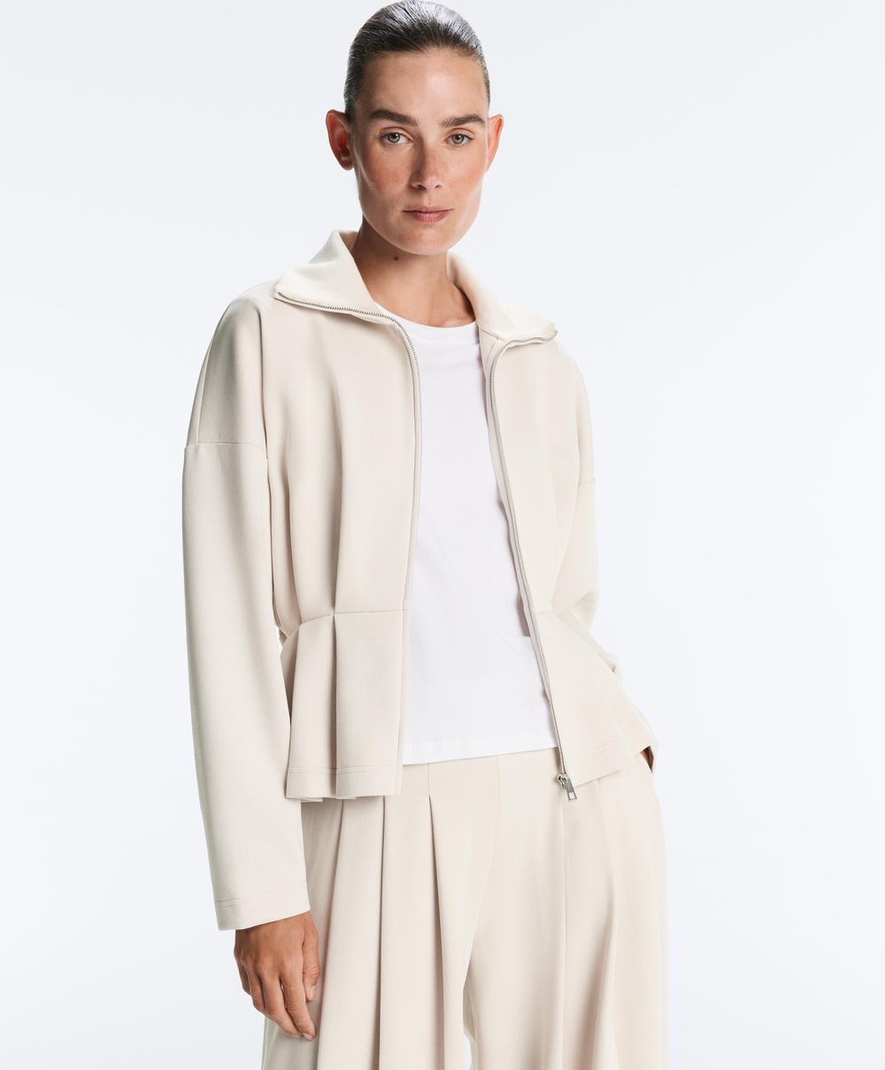 Oysho Куртка с ремнем, светлый серо-коричневый