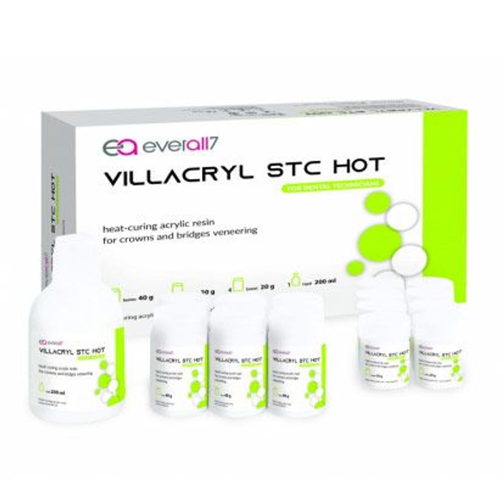 --- Villacryl STC набор (A1,A3,A4) Виллакрил, для временных коронок и мостов холодной полимеризации