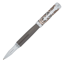 Подарочная премиальная ручка-роллер цвета пушечная сталь с колпачком Pierre Cardin L'ESPRIT PC6603RP в подарочной коробке