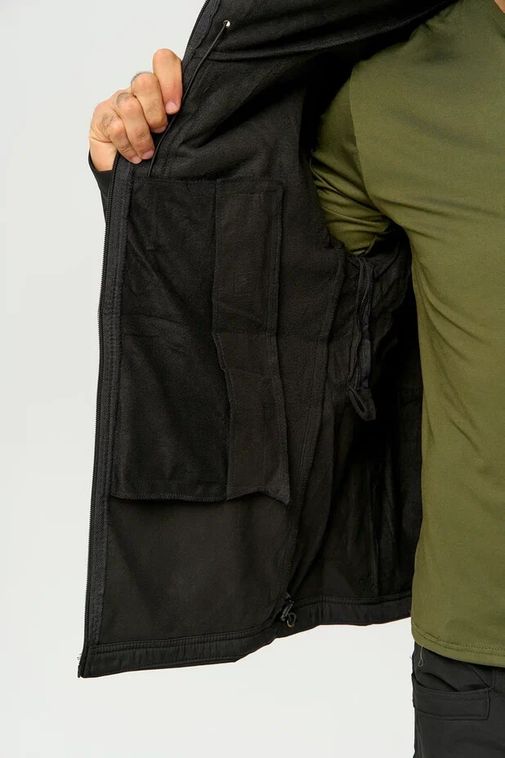 Костюм тактический утепленный Softshell Черный