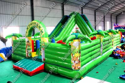 Коммерческий надувной батут "Джунгли малый"