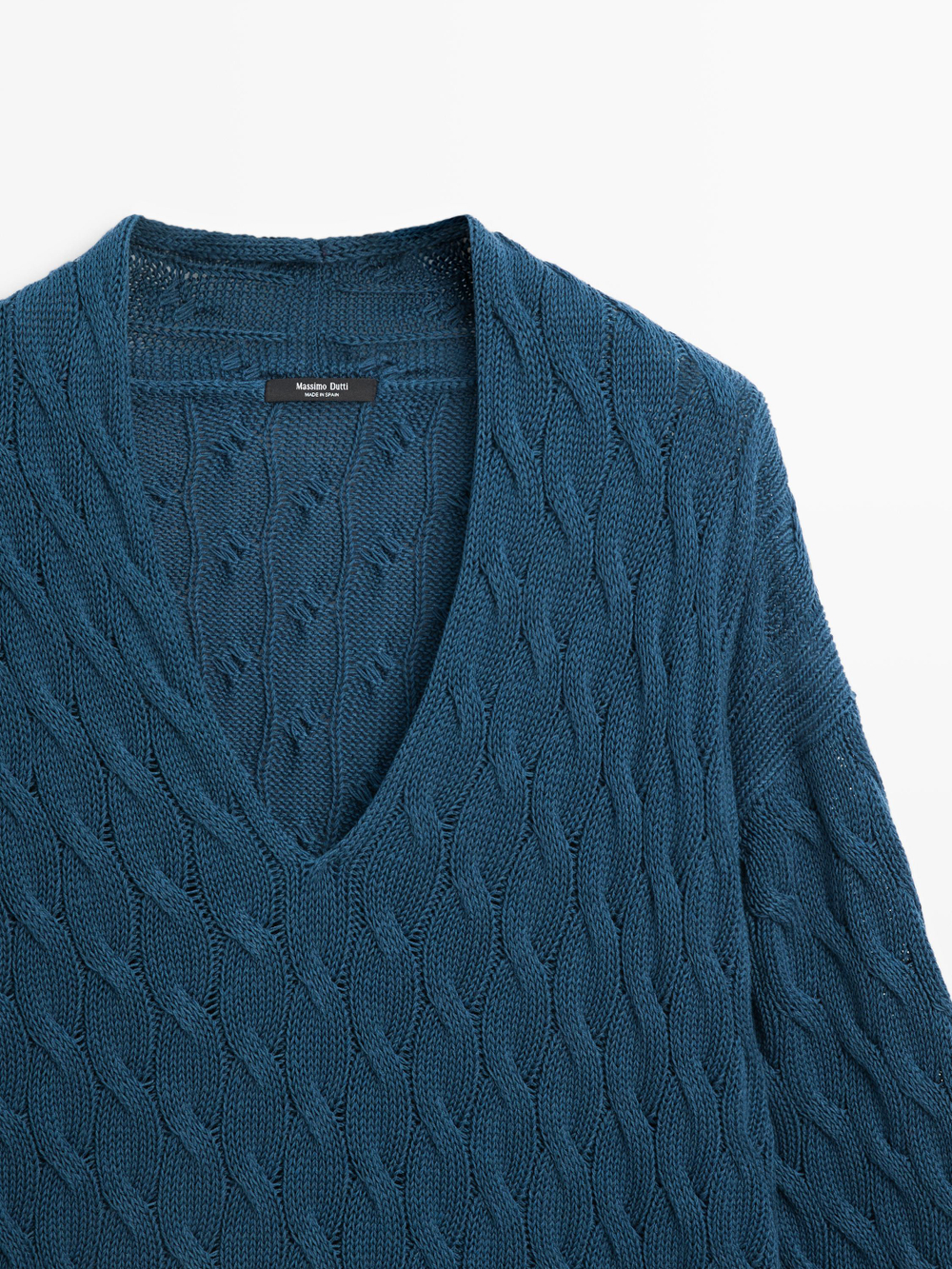 Massimo Dutti Свитер крупной вязки, синий