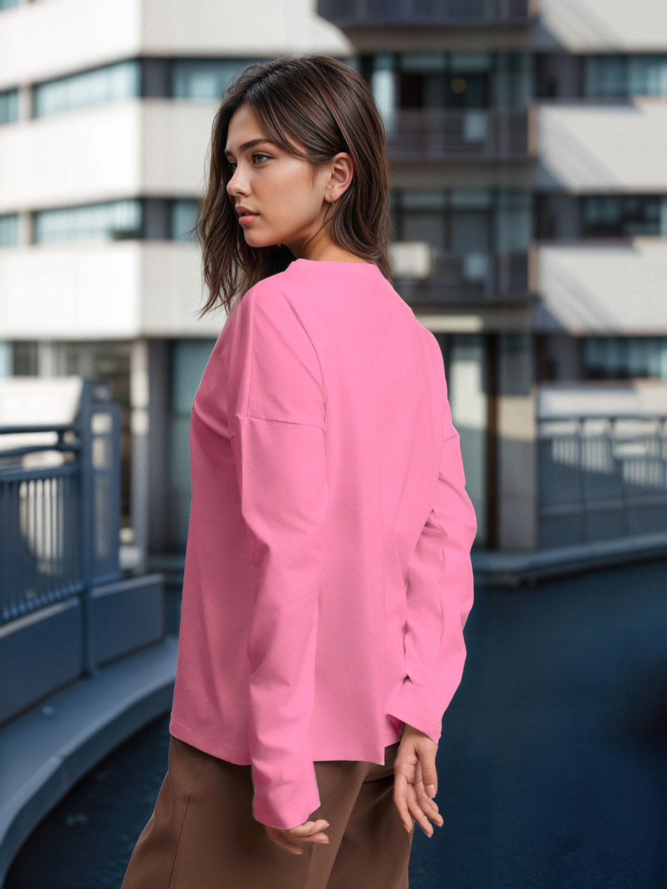 Лонгслив женский  "Дом там где...Saint-Petersburg" розовый