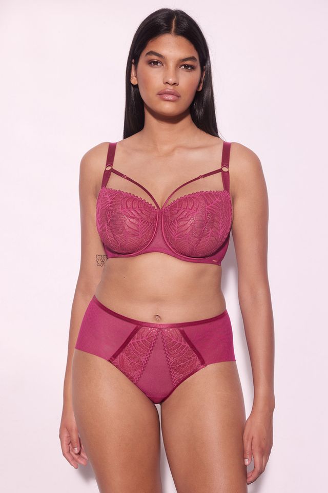 Кружевные трусики-слип с высокой талией Beverly