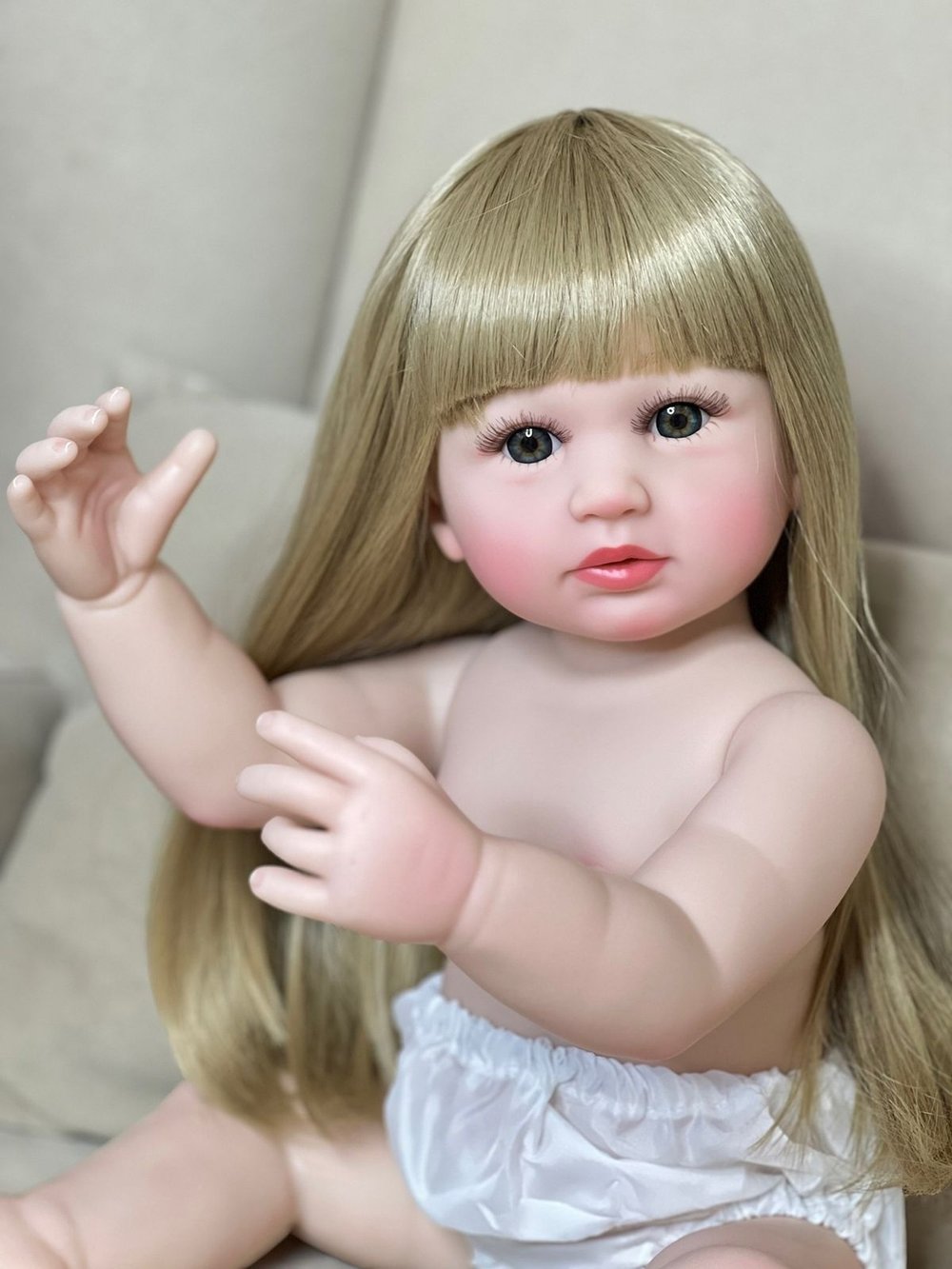 Кукла Реборн виниловая 55см без одежды (FA-272AW)