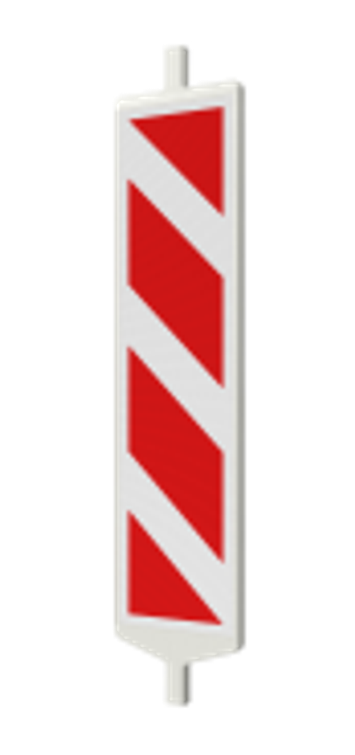 Дорожное ограждение «Солдатик» тип 1 с держателем для фонаря (Пластина дорожная)