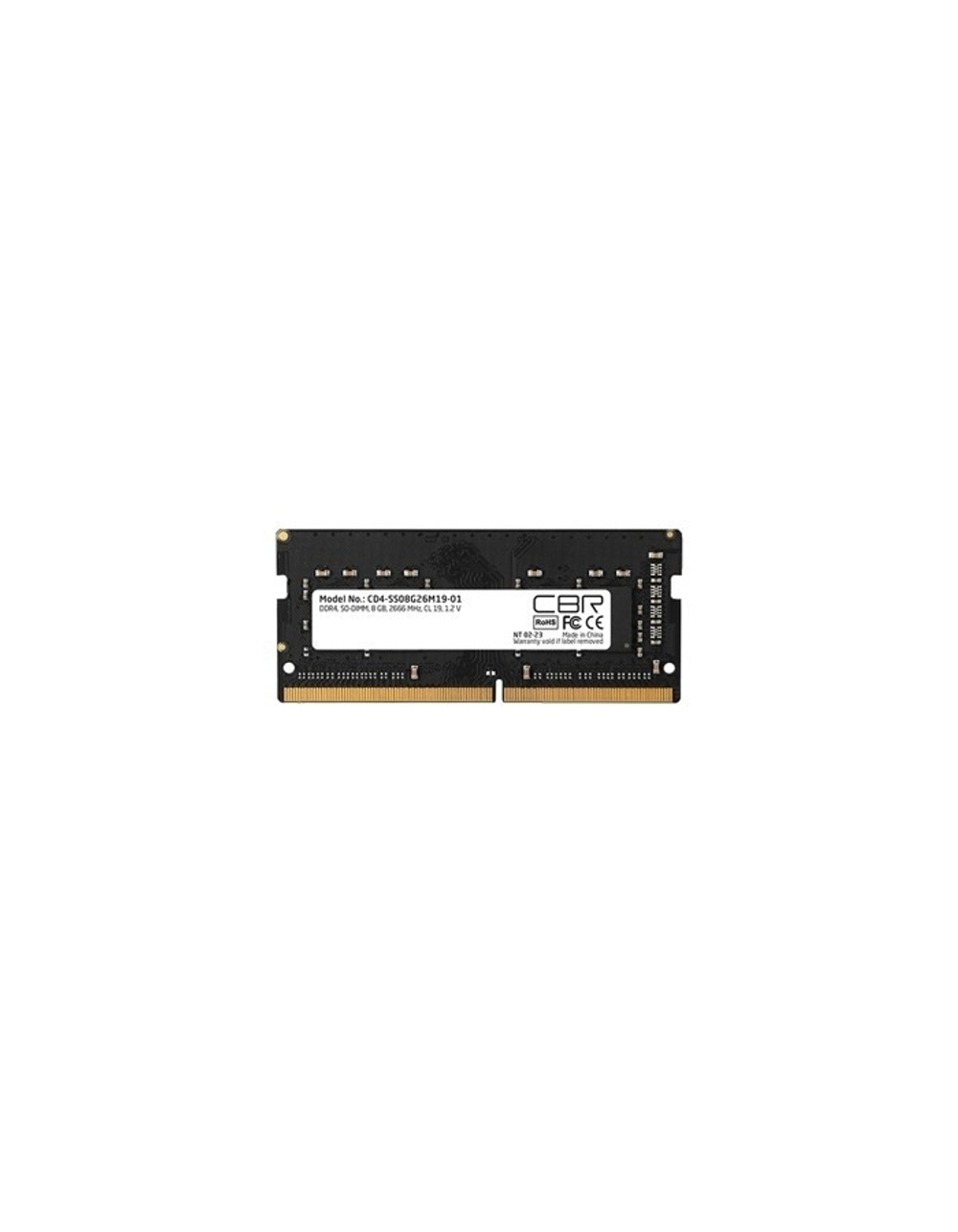 CBR DDR4 SODIMM 8GB CD4-SS08G26M19-01 PC4-21300, 2666MHz, CL19, 1.2V