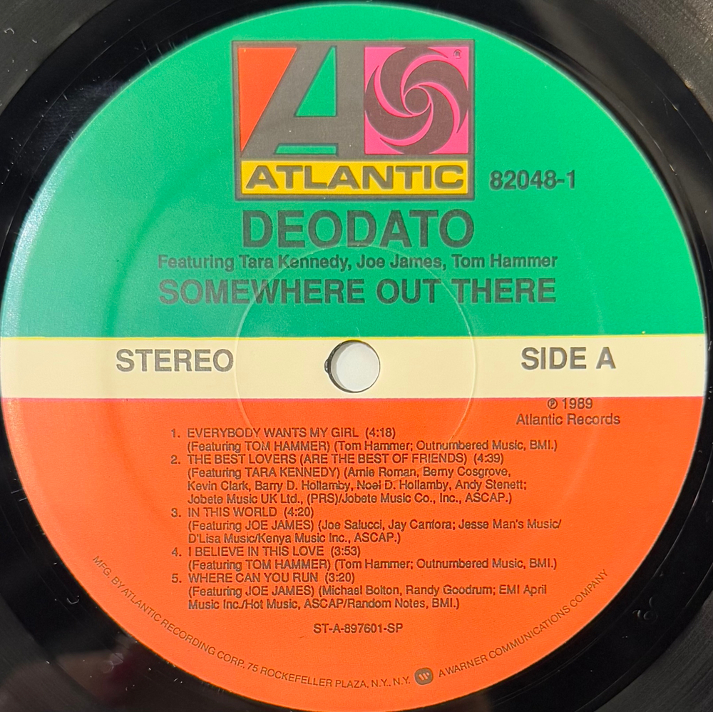 Виниловая пластинка Deodato Featuring Tara Kennedy, Joe James, Tom Hammer ‎– Somewhere Out There LP