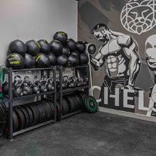 Гиря обрезиненная с хромированной ручкой PROFI-FIT 22 кг