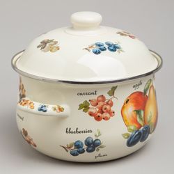 НАБОР КАСТРЮЛЬ AGNESS ЭМАЛИРОВАННЫХ СЕРИЯ "ФРУКТЫ", 4ПР. 1,5Л И 2,8Л, 16Х10СМ, 20Х12СМ