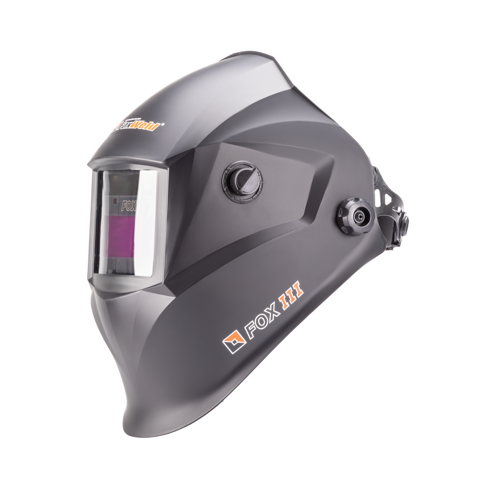 Маска сварщика FOX 3 черная (ф-р АСФ 4/9-13 с внеш. и внутр. рег.) без коробки