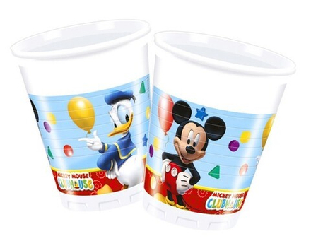 Стаканы пластиковые "Игривый Микки Маус" (Playful Mickey), 200 мл, 8 шт., 1 уп.